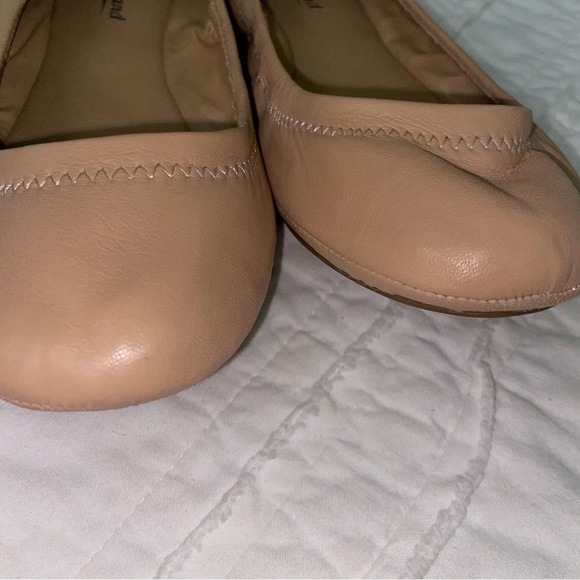 Lucky Brand Off-white Cream Leather Ballet Flats - Picture 3 of 5
